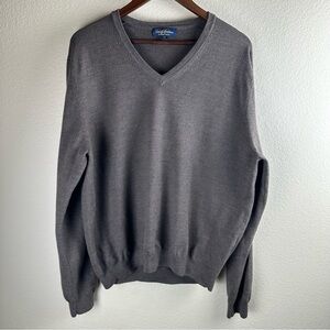 Brooks Brothers Saxxon Wool Sweater Mens XL Long Sleeve Classic Preppy Office